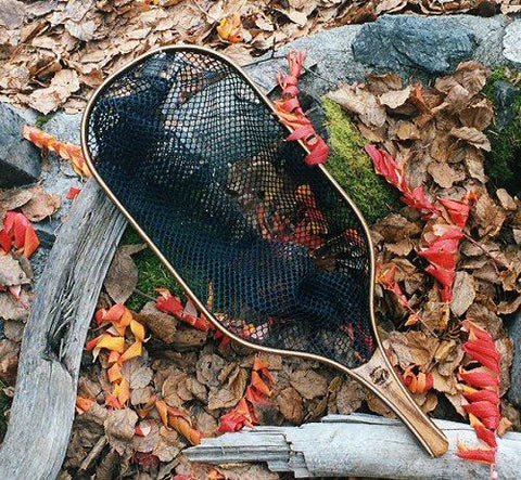 The "Brown" catch and release landing net from Rushton Nets.