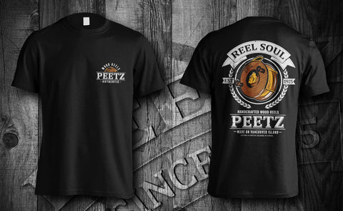 Reel Soul T-Shirt - Black SS | PEETZ Outdoors Limited